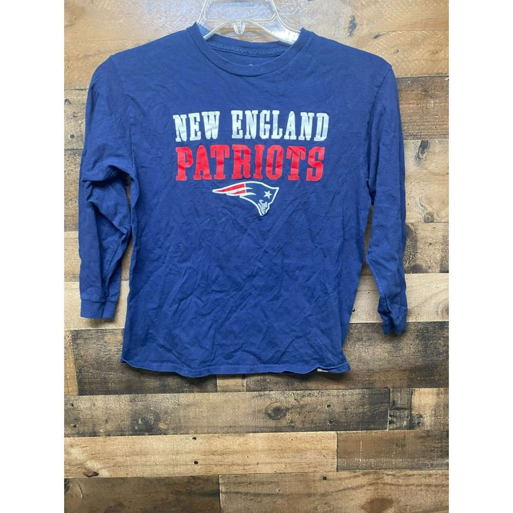 Team Athletics Youth New England‎ Patriots Long Sleeve T-Shirt Size Large